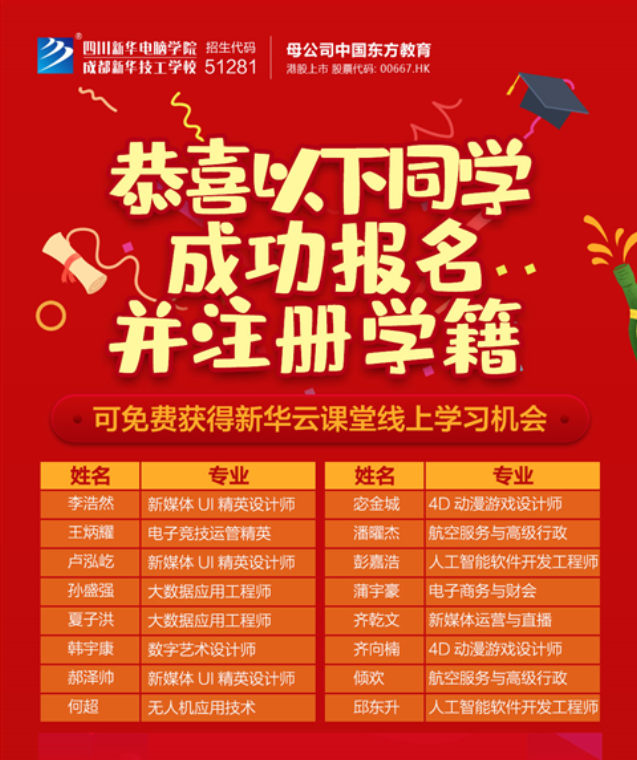 足不出戶，四川新華電腦學院帶您一對一參觀校園